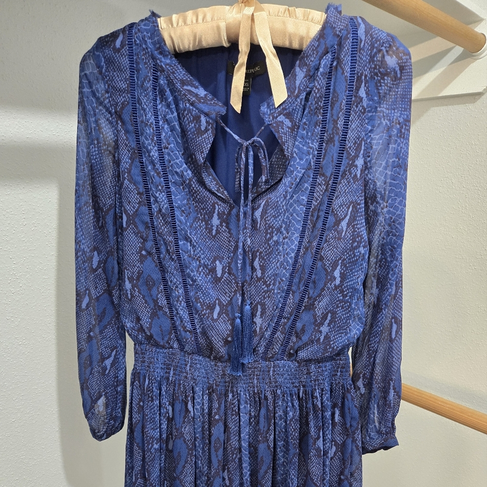 Banana Republic Snakeskin-Print Minidress